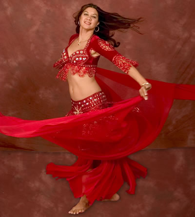 Diosa belly dance-red